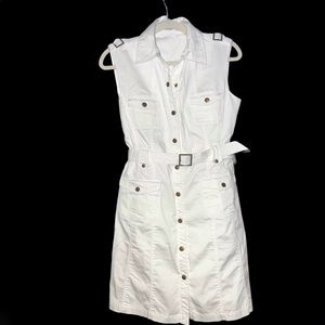 Brand new, never been worn (no tags)! Calvin Klein dress in white. No damages.